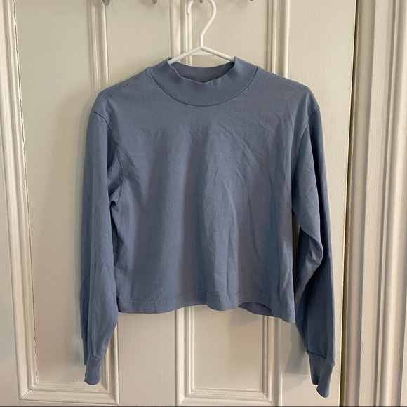 TNA Blue Mockneck Long Sleeve - XS - Picture 2 of 5